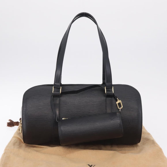 LOUIS VUITTON Epi Soufflot Hand Bag Black M52222 LV Auth 213176A