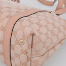 GUCCI GG Crystal Tote Bag Coated Canvas Pink Gold 141470 Auth 213177V-10