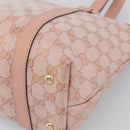 GUCCI GG Crystal Tote Bag Coated Canvas Pink Gold 141470 Auth 213177V-12