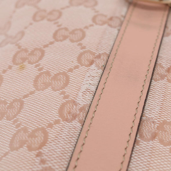 GUCCI GG Crystal Tote Bag Coated Canvas Pink Gold 141470 Auth 213177V