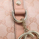 GUCCI GG Crystal Tote Bag Coated Canvas Pink Gold 141470 Auth 213177V-16