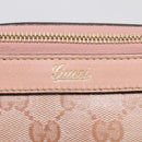 GUCCI GG Crystal Tote Bag Coated Canvas Pink Gold 141470 Auth 213177V-17