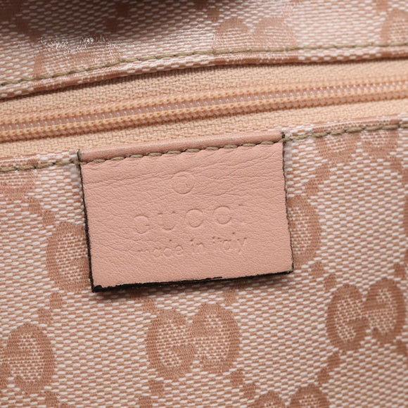 GUCCI GG Crystal Tote Bag Coated Canvas Pink Gold 141470 Auth 213177V