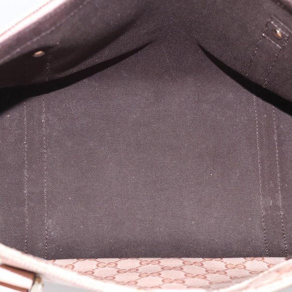 GUCCI GG Crystal Tote Bag Coated Canvas Pink Gold 141470 Auth 213177V