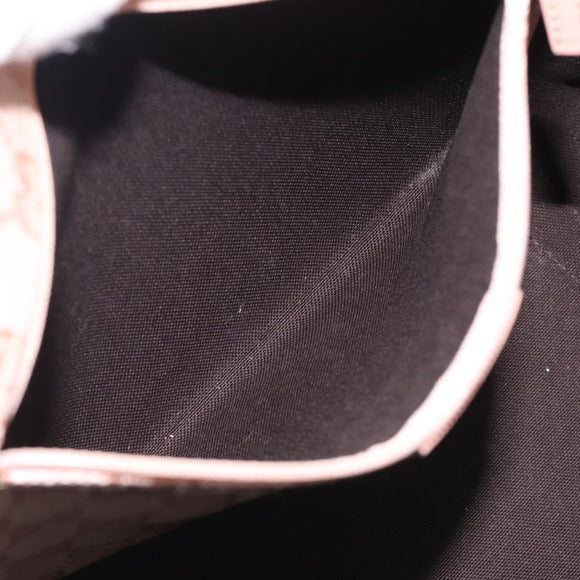 GUCCI GG Crystal Tote Bag Coated Canvas Pink Gold 141470 Auth 213177V