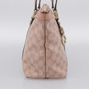 GUCCI GG Crystal Tote Bag Coated Canvas Pink Gold 141470 Auth 213177V-4