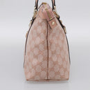 GUCCI GG Crystal Tote Bag Coated Canvas Pink Gold 141470 Auth 213177V-5
