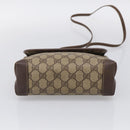 GUCCI GG Supreme Shoulder Bag PVC Beige Gold 007 123 0087 Auth 213180-9