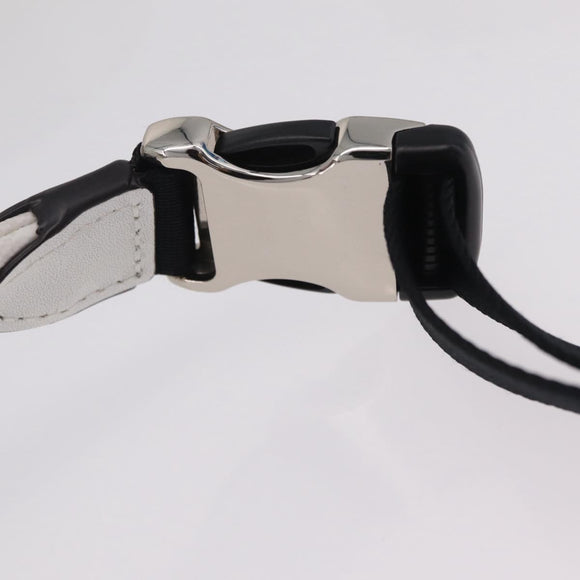 Coach Disney Mickey Mouse Waist Bag Leather White Silver Auth 213184A