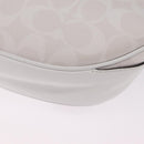 Coach Disney Mickey Mouse Waist Bag Leather White Silver Auth 213184A-16