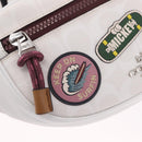Coach Disney Mickey Mouse Waist Bag Leather White Silver Auth 213184A-21