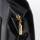 CELINE Tote Bag Patent leather Black Gold Auth 213185-15
