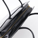 CELINE Tote Bag Patent leather Black Gold Auth 213185-6