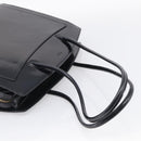 CELINE Tote Bag Patent leather Black Gold Auth 213185-7