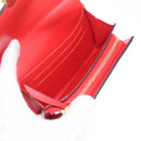 LOUIS VUITTON Monogram Portefeuille Flore Compact Wallet Red M64587 Auth 213188-18