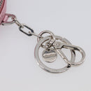 Miu Miu Key Holder Pouch Leather Sequins Pink Silver Auth 213189M-15