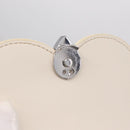 kate spade Otherfoot 3D Owl Shoulder Bag Leather White Silver Auth 213193A-19
