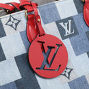LOUIS VUITTON Monogram Denim On The Go GM Tote Bag Blue M44992 LV Auth 213194V-18