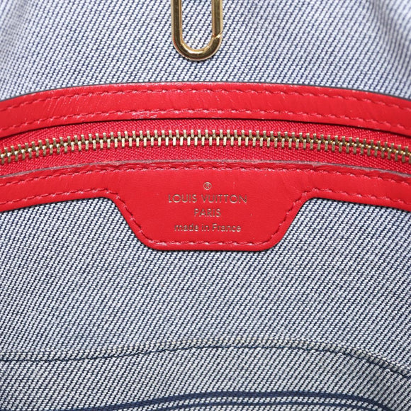 LOUIS VUITTON Monogram Denim On The Go GM Tote Bag Blue M44992 LV Auth 213194V