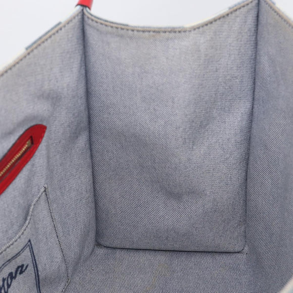 LOUIS VUITTON Monogram Denim On The Go GM Tote Bag Blue M44992 LV Auth 213194V
