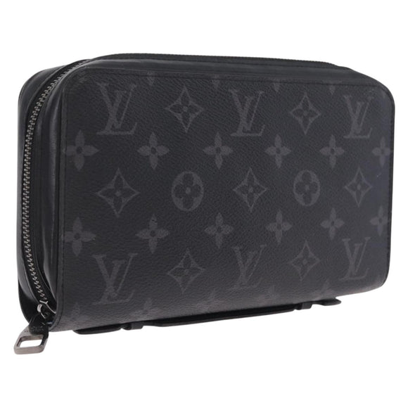 LOUIS VUITTON Monogram Eclipse Zippy XL Travel Case M61698 LV Auth 213197M