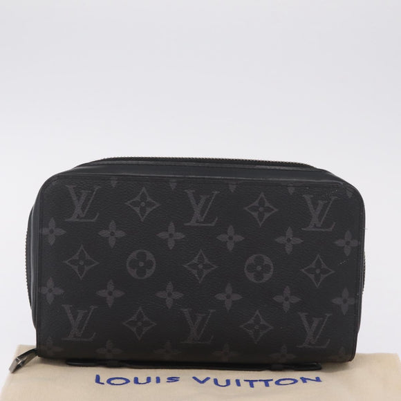 LOUIS VUITTON Monogram Eclipse Zippy XL Travel Case M61698 LV Auth 213197M