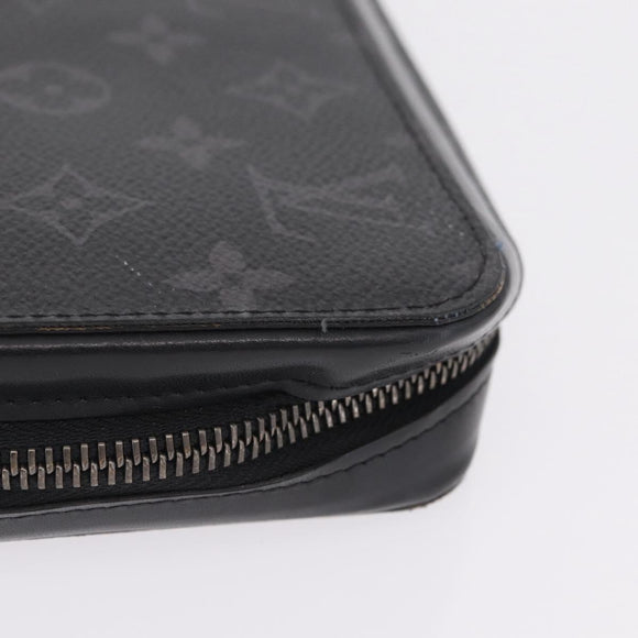 LOUIS VUITTON Monogram Eclipse Zippy XL Travel Case M61698 LV Auth 213197M