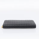 CELINE Long Wallet Leather Gold Black Auth 213198SAM-7