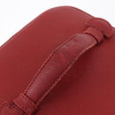 CHANEL Vanity Hand Bag Caviar Skin Red Gold CC Auth 213199A-15