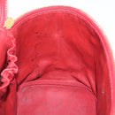 CHANEL Vanity Hand Bag Caviar Skin Red Gold CC Auth 213199A-19