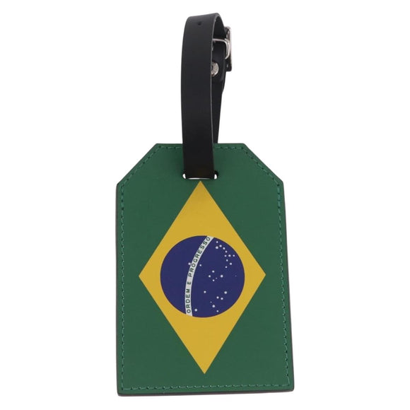LOUIS VUITTON Epi Name Tag Brazil World Cup Limited Edition Green LV 213261M
