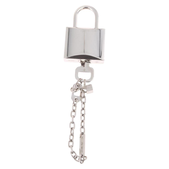 LOUIS VUITTON Padlock metal Silver LV Auth 213266V