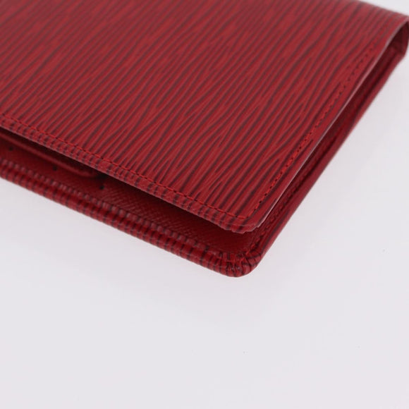 LOUIS VUITTON Epi Portefeuille Marco Bifold Wallet Red M63547 LV Auth 213275A
