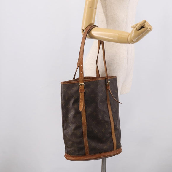 LOUIS VUITTON Monogram Bucket GM Shoulder Bag M42236 LV Auth 213277