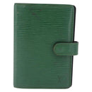 LOUIS VUITTON Epi Agenda PM Day Planner Cover Green R20054 LV Auth 213282-2