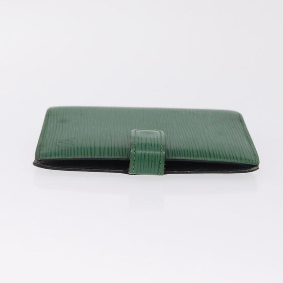 LOUIS VUITTON Epi Agenda PM Day Planner Cover Green R20054 LV Auth 213282