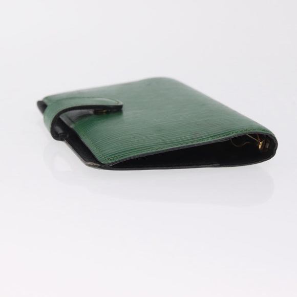 LOUIS VUITTON Epi Agenda PM Day Planner Cover Green R20054 LV Auth 213282