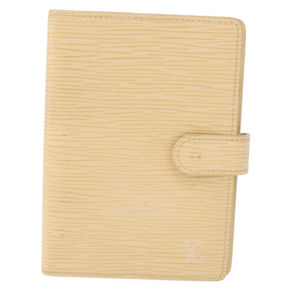 LOUIS VUITTON Epi Agenda PM Day Planner Cover Vanilla R2005A LV Auth 213283