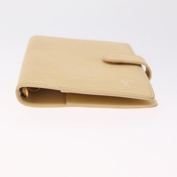 LOUIS VUITTON Epi Agenda PM Day Planner Cover Vanilla R2005A LV Auth 213283