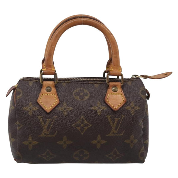 LOUIS VUITTON Monogram Mini Speedy Hand Bag M41534 LV Auth 213287