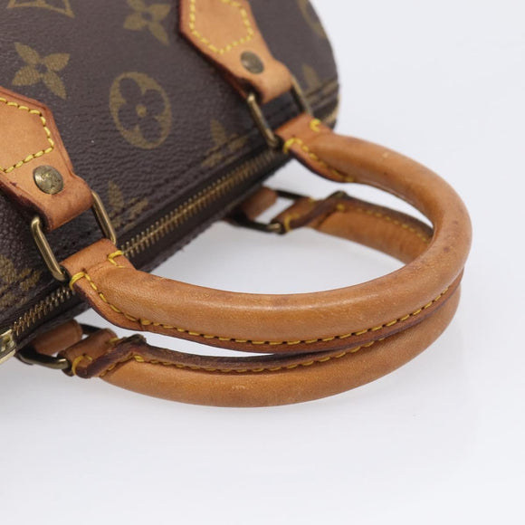 LOUIS VUITTON Monogram Mini Speedy Hand Bag M41534 LV Auth 213287