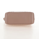 PRADA Chain Shoulder Bag Leather Beige Silver Auth 213290V-15
