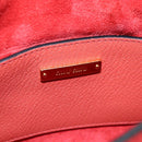 Miu Miu Madras Shoulder Bag Leather Orange Gold Auth 213292M-23