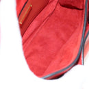Miu Miu Madras Shoulder Bag Leather Orange Gold Auth 213292M-24