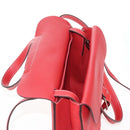 HERMES Arzan 31 Shoulder Bag Taurillon Clemence Red Silver Auth 213295SM-19