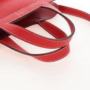 HERMES Arzan 31 Shoulder Bag Taurillon Clemence Red Silver Auth 213295SM-7