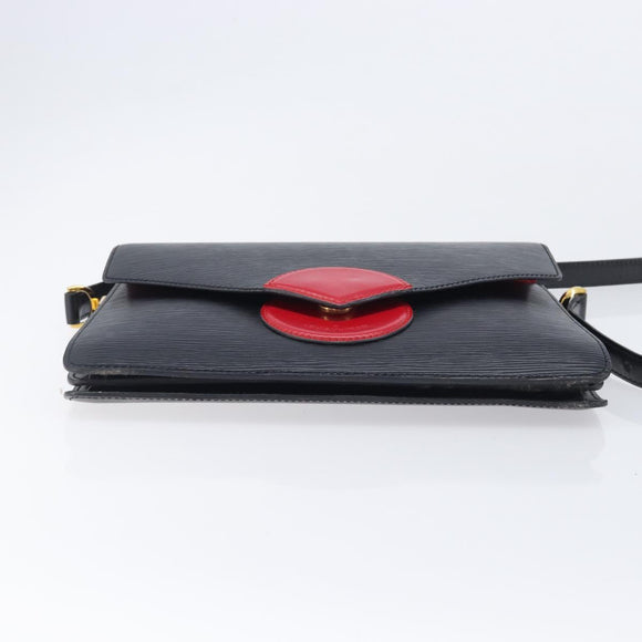 LOUIS VUITTON Epi Osh Shoulder Bag Black Red M52444 LV Auth 213296A
