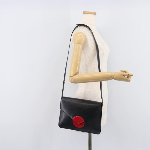 LOUIS VUITTON Epi Osh Shoulder Bag Black Red M52444 LV Auth 213296A