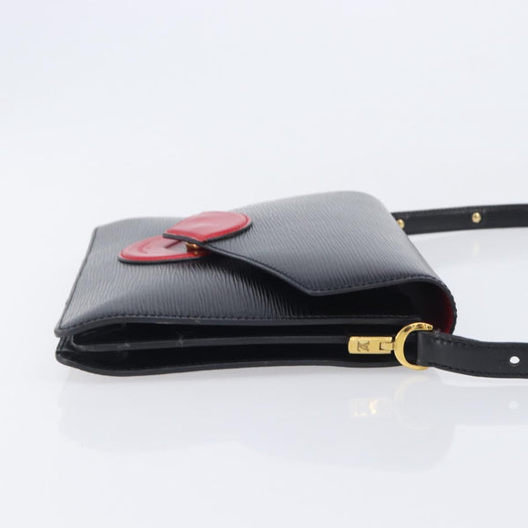 LOUIS VUITTON Epi Osh Shoulder Bag Black Red M52444 LV Auth 213296A