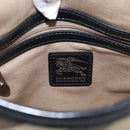 BURBERRY Nova Check Shoulder Bag PVC Beige Silver Auth 213298A-16